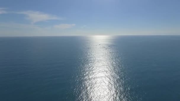 Fotografia Aérea Apenas Oceano Fundo Água — Vídeo de Stock