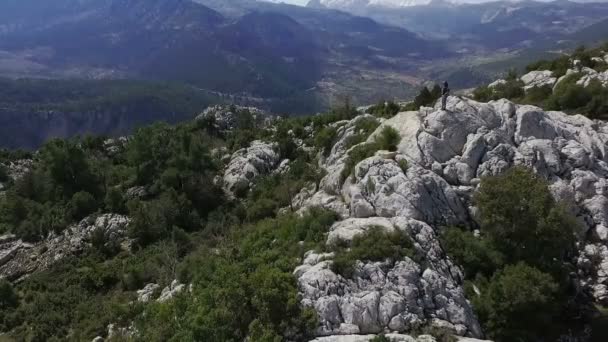 Aerial Mangart Mountain Pass — Vídeos de Stock