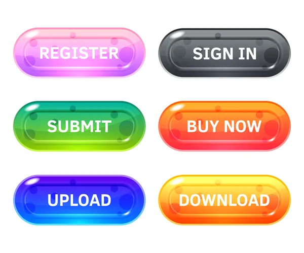 beyaz zemin üzerinde parlak düğmeler.