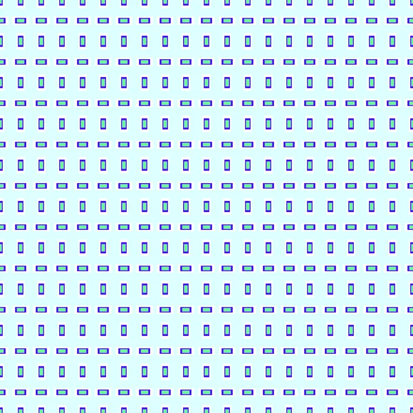 青色の背景に四角形のシームレス パターン. — ストックベクタ