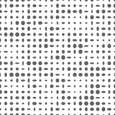 Beyaz bir arka planda gri oval ile Seamless Modeli.