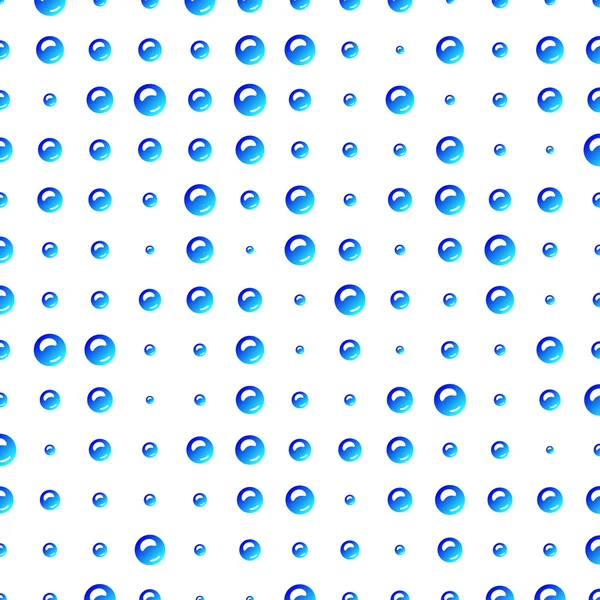 Голубые пузыри на белом фоне . — стоковый вектор
