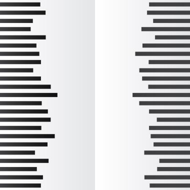 Beyaz bir arka plan üzerinde siyah çizgiler ile soyut resim.