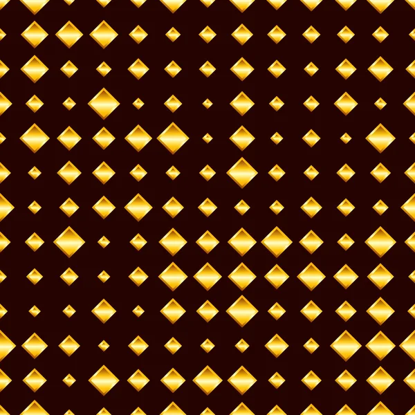 Guld rhombus på en mörk bakgrund. — Stock vektor