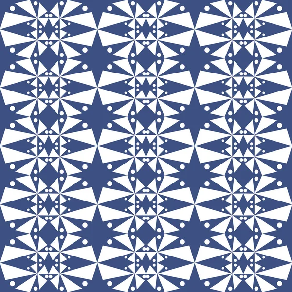 Patrón sin costuras de puntos sobre un fondo azul . — Archivo Imágenes Vectoriales