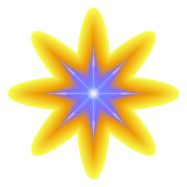 Beyaz bir arka plan üzerinde parlak güneşli çiçek.