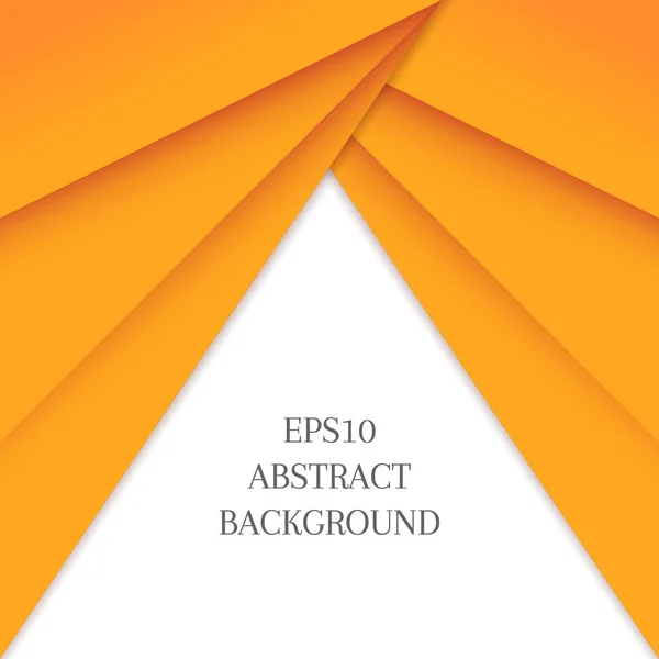 Abstrakt bakgrund med orange triangeln på en vit bakgrund. — Stock vektor