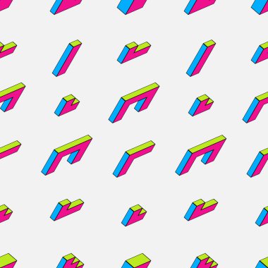 İzometrik tarzı seamless modeli.