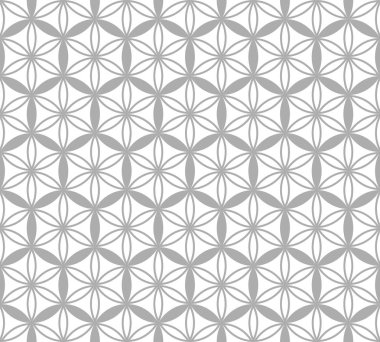 Dikişsiz desen gri çiçekler.