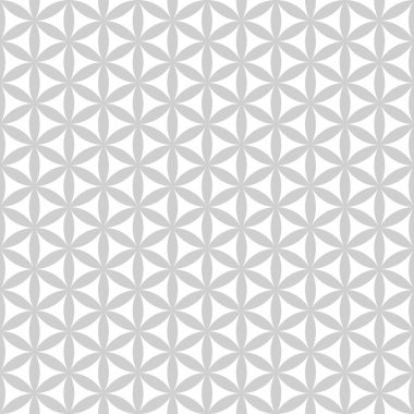 Beyaz bir arka plan gri kesintisiz geometrik desen.