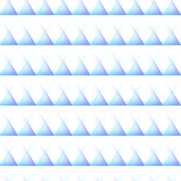 Nahtloses Muster blauer Dreiecke. — Stockvektor