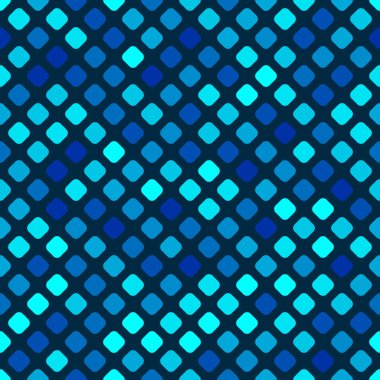 Dikişsiz desen kareler mavi tonlarında bir karanlık geri değil