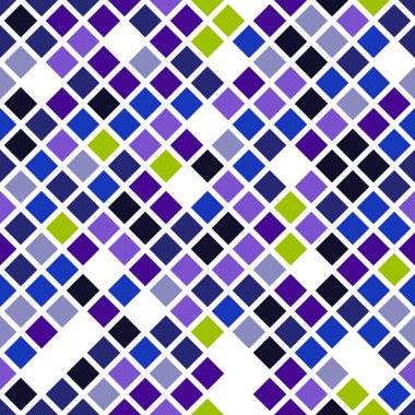 Beyaz bir mavi kareler farklı tondan seamless modeli 