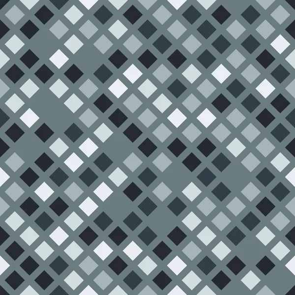 緑の背景に正方形のシームレスなパターンをコントラスト. — ストックベクタ