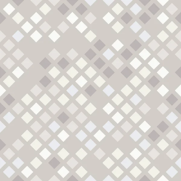 グレーの色合いと幾何学模様のベージュのシームレス パターン — ストックベクタ