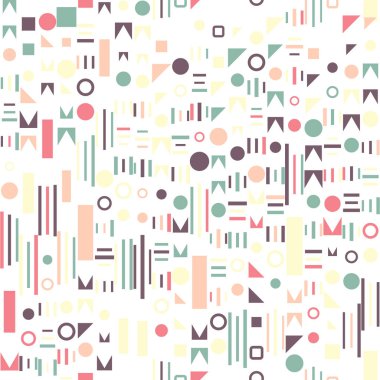 beyaz zemin üzerinde soyut şekilleri.