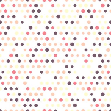 Beyaz bir arka plan üzerinde farklı daireler üzerinden seamless modeli.