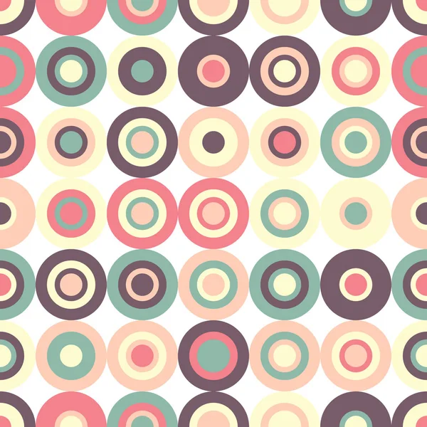 Seamless pattern from multicolored circles. — Stock Vector