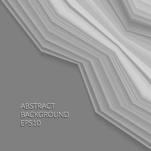Abstracte patroon van grijze gebroken lijnen op een donkere achtergrond. — Stockvector