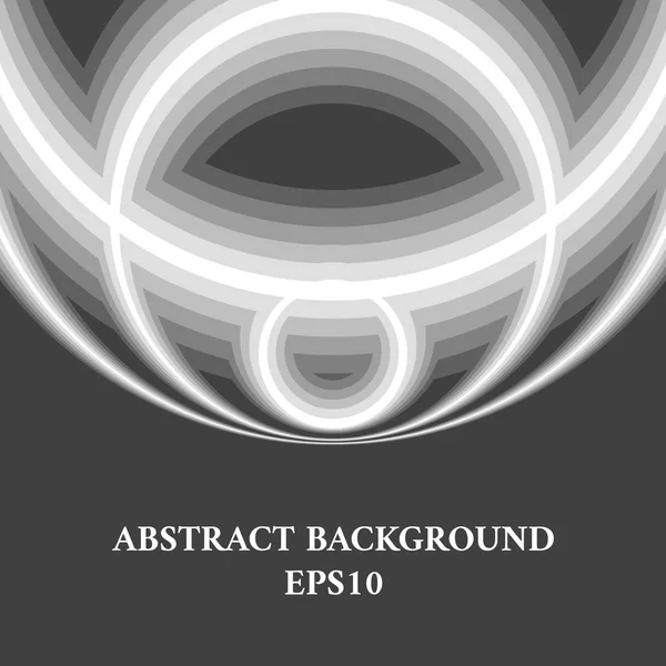 Abstrakt bild med grå geometriska former på en mörk bakgrund. — Stock vektor