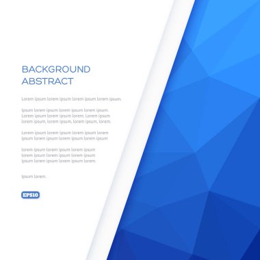 Soyut poligonal model mavi tonlarında.