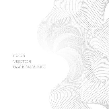 Beyaz bir arka plan satırlarında çoğulluğu soyut çiçek.