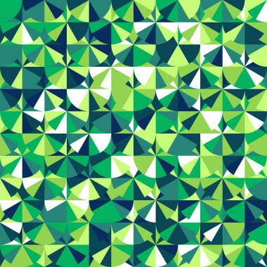 Soyut seamless modeli ile lots-in kare ve üçgen.