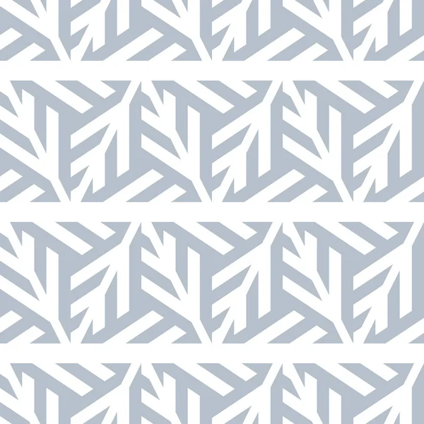 Abstraktes nahtloses Muster aus grauen Linien und Dreiecken. — Stockvektor