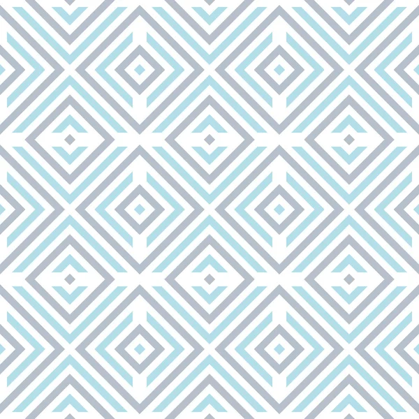Abstraktes nahtloses Muster mit geometrischen Formen auf weißem Hintergrund — Stockvektor