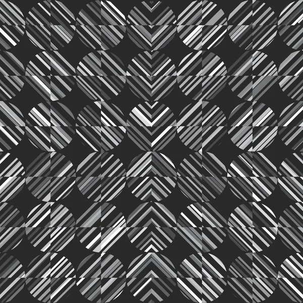 与上一个黑色的背景的灰色形状抽象无缝模式. — 图库矢量图片