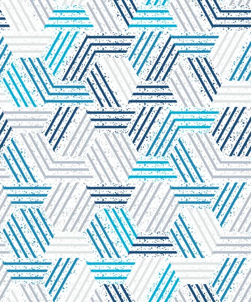 Abstraktes nahtloses Muster einer Vielzahl von Dreiecken und Streifen. — Stockvektor