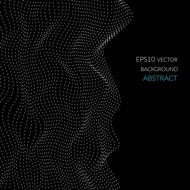 Çarpık çizgiler ve şekiller çoğulluğu soyut desen.