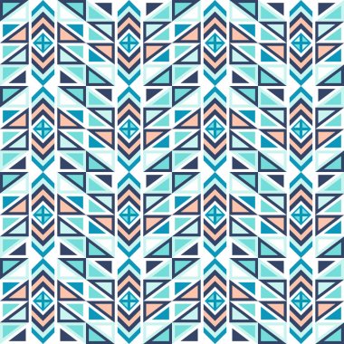 Çeşitli geometrik öğelerin soyut seamless modeli.