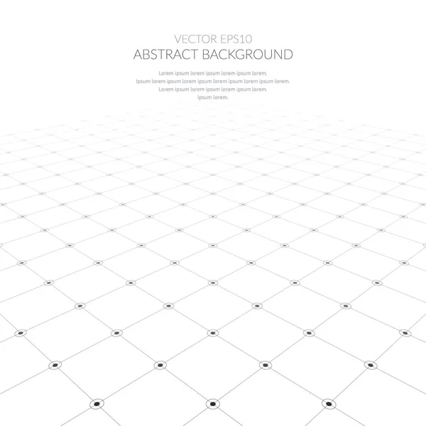 Abstracte achtergrond met een raster van geometrische elementen. — Stockvector