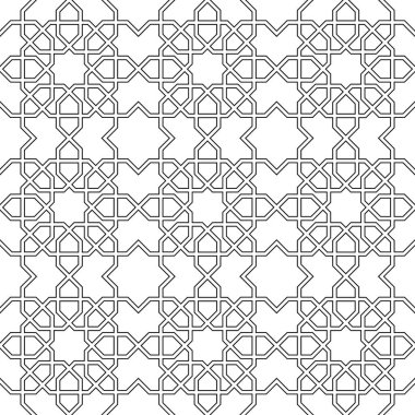 Oryantal arpacık geometrik öğeleri güzel seamless modeli