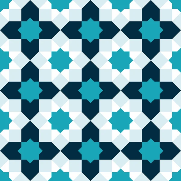 Schöne nahtlose Muster geometrischer Elemente in orientalischen Stall — Stockvektor