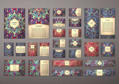 Büyük şablonları kümesi.