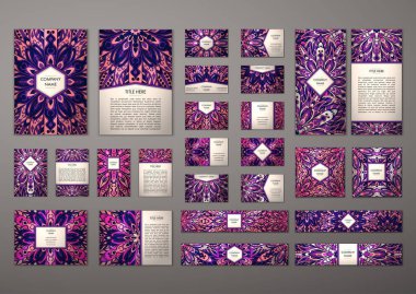 Büyük şablonları kümesi.