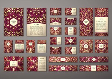 Büyük şablonları kümesi.