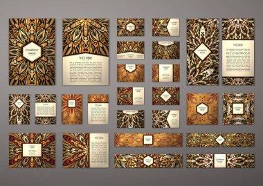 Büyük şablonları kümesi.