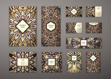 Büyük şablonları kümesi.