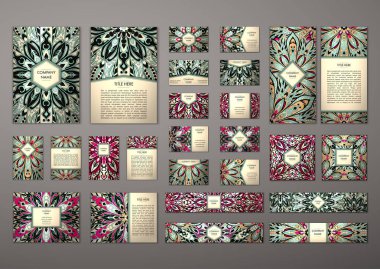 Büyük şablonları kümesi.