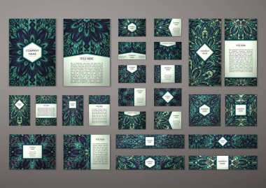 Büyük şablonları kümesi.