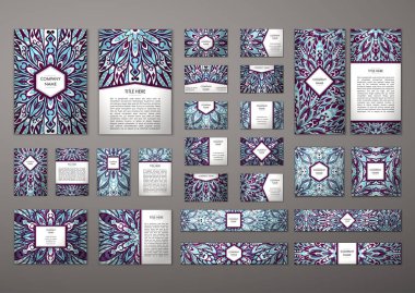 Büyük şablonları kümesi.