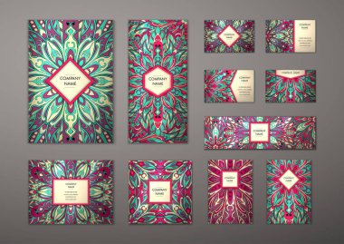 Büyük şablonları kümesi.