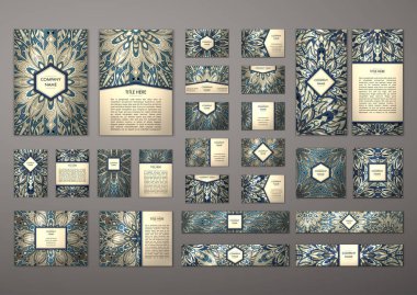 Büyük şablonları kümesi.