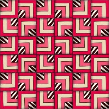 Kareler ile geometrik seamless modeli.