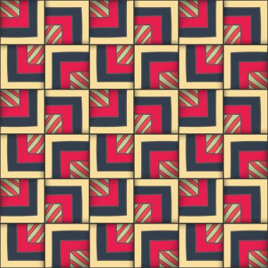 Kareler ile geometrik seamless modeli.