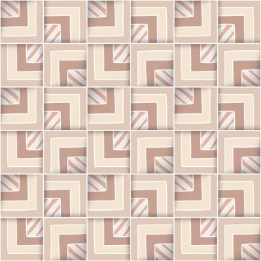 Kareler ile geometrik seamless modeli.