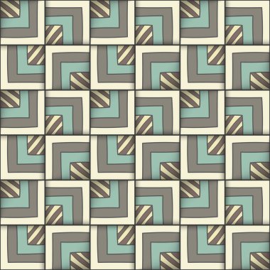 Kareler ile geometrik seamless modeli.